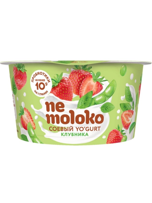 Продукт соевый Nemoloko Yo'gurt с клубникой, 130г