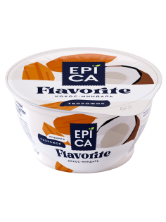 Десерт творожный Epica Favorite кокос и миндаль 8.9%, 130г