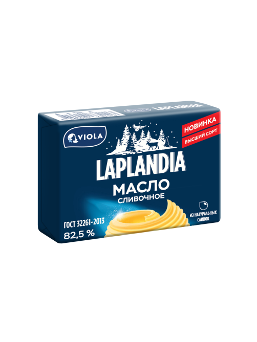 Масло сливочное Laplandia Традиционное ГОСТ 82.5%, 180г