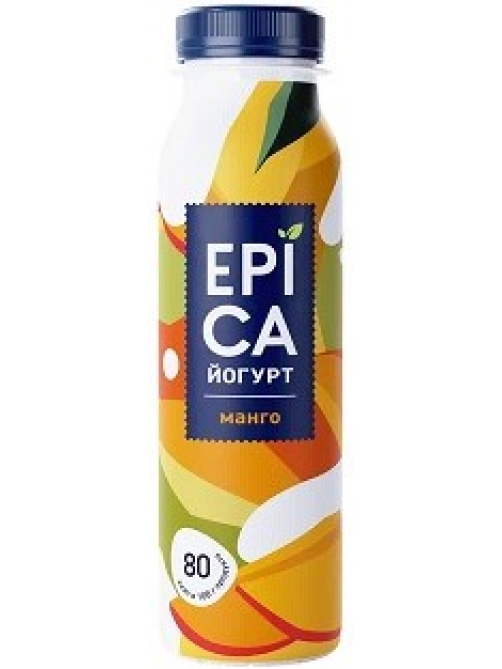 Йогурт питьевой Epica манго 2.5%, 260г