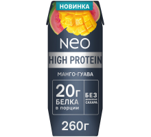 Коктейль молочный Neo High Protein манго и гуава, 260г