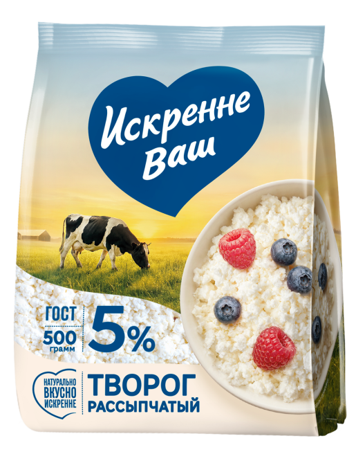 Творог Искренне Ваш 5%, 500г