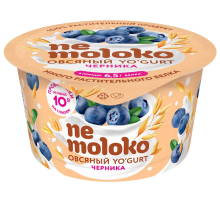 Продукт овсяный Nemoloko Yo'gurt с черникой 5%, 130г