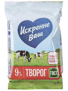 Творог Искренне Ваш 9%, 180г