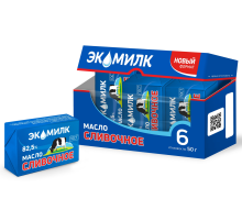 Масло сливочное Экомилк Традиционное ГОСТ 82.5% (50г x 6шт), 300г