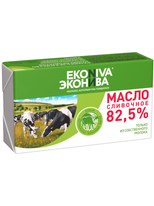 Масло сливочное Эконива Халяль 82.5%, 350г