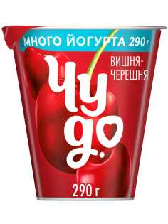 Йогурт Чудо Вишня-черешня 2%, 290г