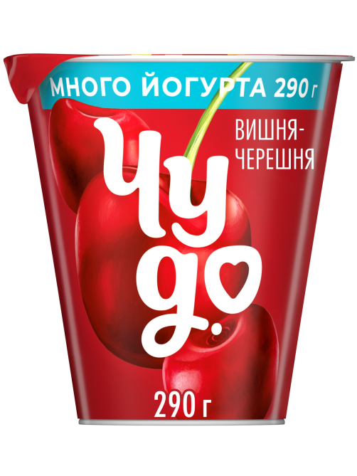 Йогурт Чудо Вишня-черешня 2%, 290г