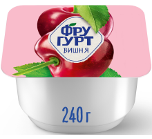 Йогурт Фругурт фруктовый вишня 2%, 240г