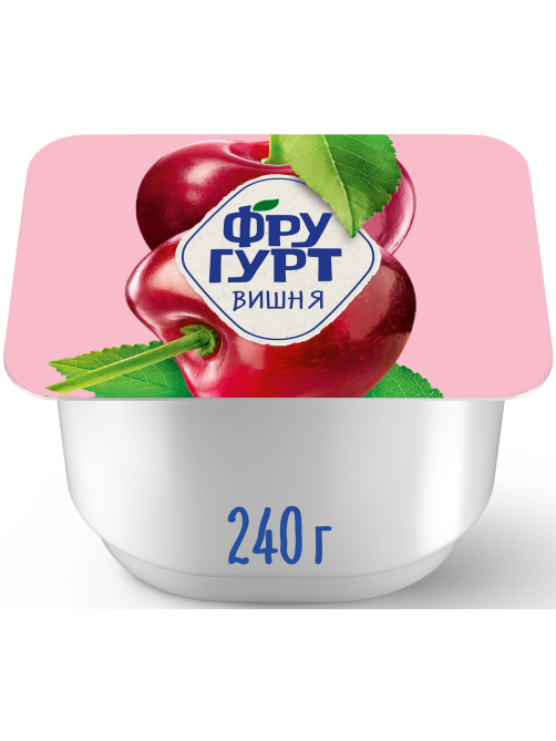 Йогурт Фругурт фруктовый вишня 2%, 240г
