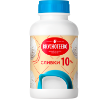 Сливки Вкуснотеево ультрапастеризованные ГОСТ 10%, 450г