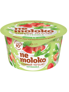Продукт соевый Nemoloko Yo'gurt с клубникой, 130г