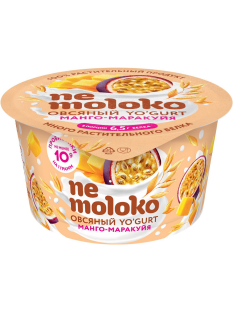 Продукт овсяный Nemoloko Yo'gurt с манго и маракуйя, 130г
