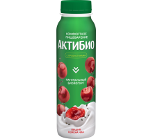 Йогурт питьевой Актибио вишня-семена чиа 1.5%, 260г