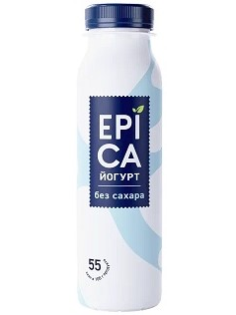 Йогурт питьевой Epica натуральный 2.9%, 260г