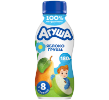 Йогурт питьевой детский Агуша Яблоко и груша 2.7% с 8 месяцев, 180г
