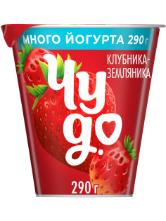 Йогурт Чудо Клубника-земляника 2%, 290г