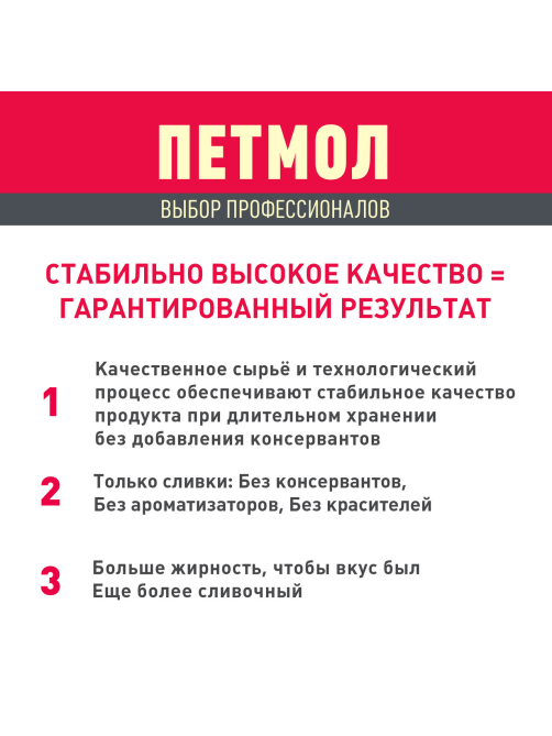 Сливки Петмол ультрапастеризованные 33%, 500г