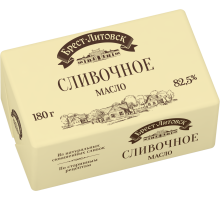 Масло сливочное Брест-Литовск 82.5%, 180г