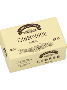 Масло сливочное Брест-Литовск 82.5%, 180г