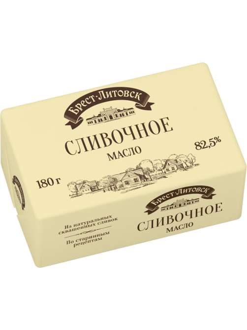 Масло сливочное Брест-Литовск 82.5%, 180г
