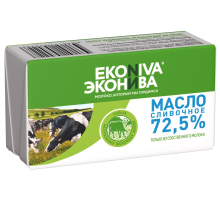 Масло сливочное Эконива Крестьянское ГОСТ 72.5%, 180г