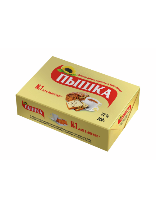 Маргарин Пышка 72%, 200г