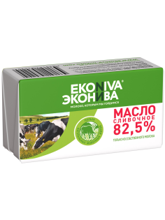 Масло сливочное Эконива Традиционное ГОСТ 82.5%, 180г