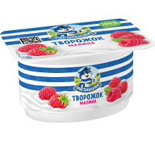 Творожок Простоквашино малина 3.6%, 110г