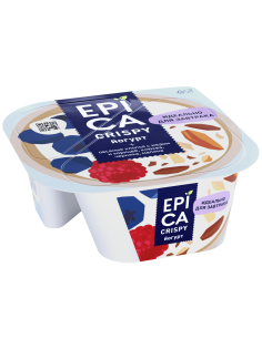 Йогурт Epica Crispy смесь из мюсли и сушеных ягод 6%, 138г