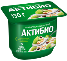 Йогурт Актибио мюсли-киви 3%, 130г