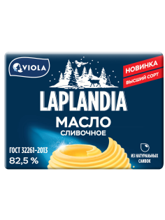 Масло сливочное Laplandia Традиционное ГОСТ 82.5%, 180г