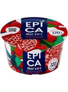 Йогурт Epica гранат малина 4.8%, 130г
