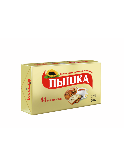 Маргарин Пышка 72%, 200г