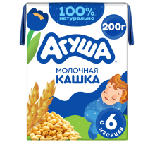 Каша молочная детская Агуша Пшеничная 1.8% с 6 месяцев, 190г