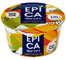 Йогурт Epica манго семена чиа 5%, 130г
