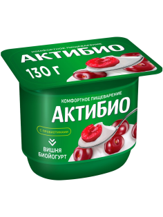 Йогурт Актибио вишня 2.9%, 130г