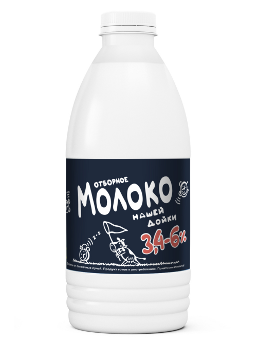 Молоко Нашей дойки пастеризованное 3.4-6%, 900мл