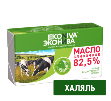 Масло сливочное Эконива Халяль 82.5%, 350г