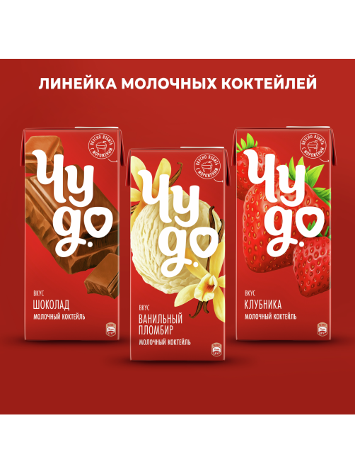 Коктейль молочный Чудо Дыня 2%, 960г