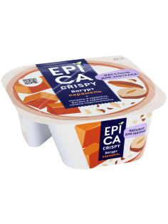 Йогурт Epica Crispy карамель 4.8%, 140г