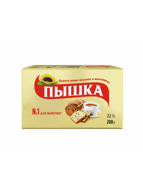 Маргарин Пышка 72%, 200г