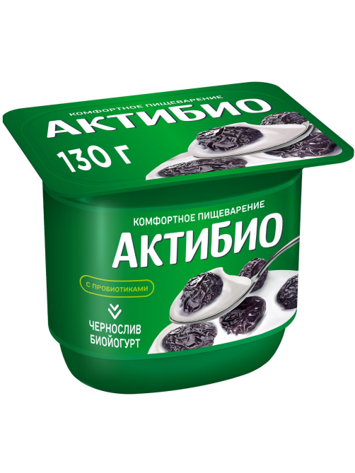 Йогурт Актибио чернослив 2.9%, 130г
