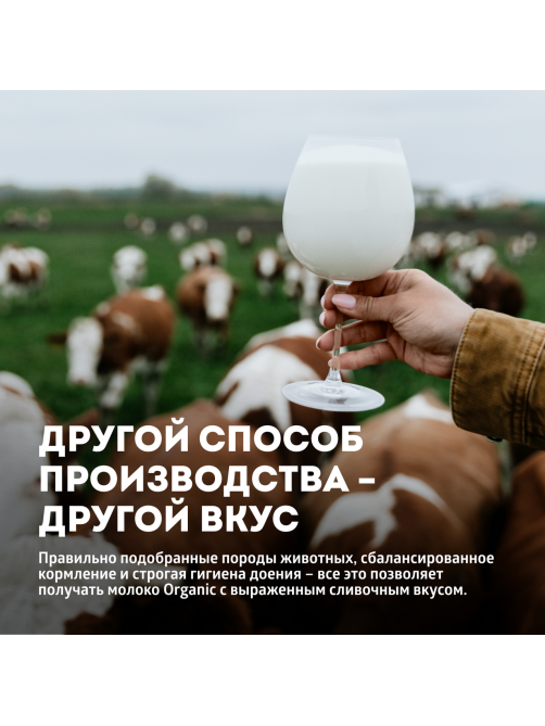Молоко Эконива Органик ультрапастеризованное 3.2%, 1л