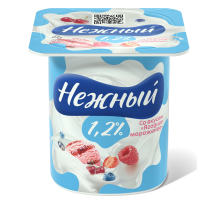 Йогуртный продукт Нежный ягодное мороженое 1.2%, 100г
