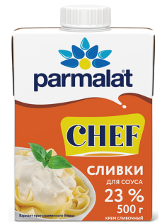 Сливки Parmalat для соусов ультрапастеризованные 23%, 500г