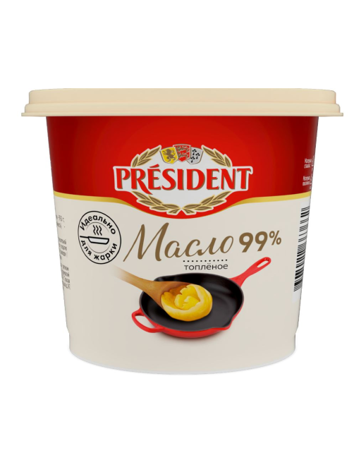 Масло сливочное President топленое ГОСТ 99%, 200г