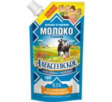 Молоко сгущенное Алексеевское цельное с сахаром 8.5%, 650г