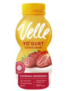 Напиток кокосовый Velle Клубника-земляника, 230г