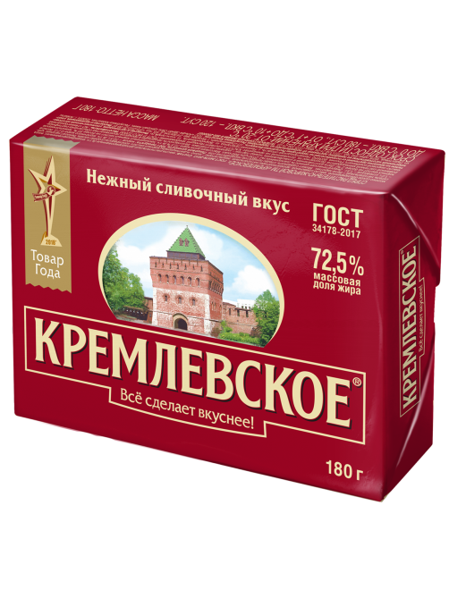 Спред Кремлевское растительно-жировой ГОСТ 72.5%, 180г